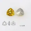 Cristales Dongzhou Triangulares 7mm Coloridos con Base Puntiaguda para Uñas Rhinestones Pequeña Cabeza de Tigre Forma Triangular Rhinestones Accesorios para Uñas DIY