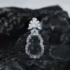 Prata 925 Novo Pingente de Cabacinha de Quartzo Jade Estilo Chinês Feminino Tendência Nacional Pingente de Gelo Alto Fulu Prata Penetrante de Gelo com Jade