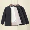 Abrigo de Lana de Camello y Algodón para Hombres de Mediana Edad y Mayores, Ropa de Invierno para Papá, Cuello Alto, Engrosado, Chaqueta de Algodón Cálida para Personas Mayores, Tallas Grandes, Ropa de Algodón para Abuelo