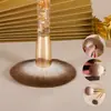 Fabricante Personalizado 2024 Novo Estilo Personalizado Conjunto de 8 Peças com Cabo Dourado Transparente Ferramentas de Beleza Pintura Transfronteiriça