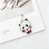 Llavero de Acrílico de Panda de Fútbol de Dibujos Animados, Colgante de Panda con Jersey, Regalo Cultural Decorativo, Llavero en Stock