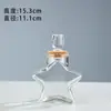 Botella de Vidrio con Tapón de Corcho Transparente Botella de los Deseos Creativa Botella Cielo Estrellado Arcoíris Botella de la Suerte de Deriva Botella para Bebidas Lista para la Venta