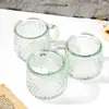 Taza de Oso Martillado Estilo Ins Resistente al Calor Vidrio para Desayuno Oficina Hogar Taza de Café Regalo Taza para Avena