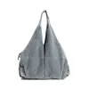 Mochila jeans retrô estilo Hong Kong casual de grande capacidade para viagem leve versátil bolsa de ombro para o dia a dia bolsa de ombro único feminina