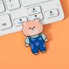 Ins estilo desenhos animados bonito broche acrílico urso coelho crachá roupas saco acessórios pequenas joias atacado