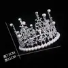 Decoración de Pastel de Cumpleaños de Celebridad de Internet Corona Adornos Tiara de Perlas de Reina para Niños Accesorios de Sombrerería para Adultos