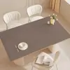 Mantel de Color Sólido, Impermeable, Resistente al Aceite, No Lavable, Resistente al Calor, Resistente a Altas Temperaturas, Mantel para Mesa de Comedor, Lujo Ligero, Sensación de Alta Gama, Protector de Superficie para Mesa de Café