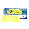 Tapa-olho de gel refrescante personalizável para dormir no verão, máscara de olho para relaxamento no almoço de verão, tapa-olho refrescante herbal com luteína de folha dupla