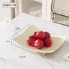 Bandeja de frutas de luxo leve transfronteiriça para uso doméstico na sala de estar, bandeja de frutas de plástico de pé alto para frutas secas e lanches, transparente com base