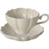 Té de la tarde escandinavo Taza de café con leche Oficina Exterior Taza y platillo de cerámica Linda Simple Color puro Taza y platillo de cerámica