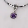 Moda europea y americana DIY exquisitos accesorios de cuentas colgante de pétalo de doble capa redonda accesorios de aleación venta directa de fábrica