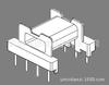 Fabricante de esqueleto EFD20, YC-EFD-2003, esqueleto para transformador 4+4p, esqueleto para bobina de inductancia