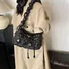 Bolsa Nube de Corea del Sur Bolso Cruzado Plegado para Mujer Nuevo Otoño e Invierno 2024 Chaqueta Acolchada de Algodón Plumón Ligera Bolso de Hombro/Axila Versátil