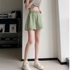Pantalones Cortos de Trabajo Lavables para Mujer, Shorts Cargo Sueltos de Cintura Alta para Verano, Pantalones Cortos Versátiles de Corte A Estilo Coreano, Pantalones Finos de Tres Cuartos para Ropa Exterior