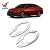 Adequado para 23 Yaris Ativ Maçaneta de Porta Modificada Tiras Decorativas Galvanizadas Maçaneta Especial Vios Lantejoulas