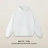 Sudadera con Capucha de Peso Pesado de 380 g para Hombres y Mujeres, Nuevo Estilo Otoño e Invierno, Prenda Básica Holgada y Versátil, Top de Manga Larga de Color Sólido, Personalizable