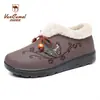 Botas de Nieve Cálidas de Invierno para Mujer Western Camel, Forradas de Felpa, Engrosadas, Botas Ligeras de Algodón, Zapatos Peludos Modernos y Cómodos