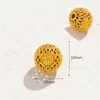 Método Antiguo Oro Rosa 18K Filigrana Hueca Cuenta de la Suerte Agujero Pasante Cuentas Sueltas Cuentas Espaciadoras Pulsera DIY Collar Accesorios de Pulsera