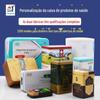 Fabricante de Caixa de Pó de Panax Notoginseng Embalagem Redonda de Folha de Flandres Caixa de Lata Médica Gelatina de Couro de Jumento Goji Berry Suplemento de Saúde Caixa de Presente Selada