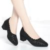 Zapatos de Malla Individuales para Mujer 2023 Nuevos Zapatos de Verano para Mujer Moda Zapatos de Madre con Hebilla Calados Sandalias Cerradas para Personas Mayores