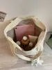 Nueva Bolsa de Compras para Niñas Estilo Transfronterizo con Estampado de Dibujos Animados Japoneses y Coreanos Bolso de Mano Versátil Bolso Tote de Hombro para el Trabajo