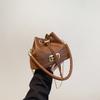 Estilo Popular Bolsa Pequena Portátil Bolsa Balde Mini Nova Primavera 2024 Popular na Internet Alto Valor de Cor Combina com Tudo Bolsa de Verão Feminina