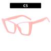 Marco grande personalizado, moda europea y americana, espejo plano anti-luz azul, nuevo estilo 2024, marco de gafas de tendencia, marco de gafas de alta gama para mujer