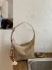 Bolsa de Palha Trançada 2026 Novo Estilo Bolsa Trançada Color-Blocking para Mulheres, Bolsa de Ombro de Grande Capacidade para Praia no Verão, Bolsa Transversal Tendência Atacado