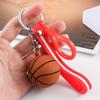 Basquete 3D Plástico Pvc Estéreo Pingente Chaveiro Bola Chaveiro Meninas Bolsa Chaveiro Pingente de Boneca