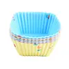 Forminhas de Silicone para Muffin Forminhas de Doce para Muffin Forminhas de Bolo Formas Triangulares para Torta Ferramentas de Confeitaria Formas Antiaderentes Sobremesas