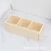 Caja de almacenamiento simple de madera para marcadores caja organizadora de escritorio para estudiantes papelería caja de acabado recipiente para bolígrafos caja de almacenamiento con compartimentos