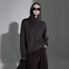 Sudadera con capucha de capa de aire de moda versátil nueva para Primavera y Otoño para Mujer, estilo americano, hombros caídos, casual, holgada, color liso, top moderno