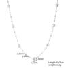 Collar de Acero de Titanio, Acero Inoxidable Hecho a Medida Lujo Ligero Nicho Colgante de Perla, Transfronterizo Hecho a Medida Lujo Ligero Nicho, Pedido Mínimo de 2 Piezas