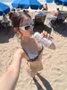 Biquíni de Bolinhas Feminino Duas Peças, Push-Up, Emagrecedor, Sexy Hot Girl Roupa de Banho para Férias, Novo Estilo de Verão