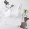 Top Tubo de Seda Gelada em U Costas Bonitas Roupa Íntima Esportiva Uso Interno Uso Externo Sem Costura Confortável Anti-deslizamento Leve Respirável Peça Única Envolto para Seios Mulheres