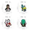 Broche Black Myth Goku Juego Anime Monstruo Cabeza Grande Dragón Blanco Hombre Destino Mono Insignia de Metal Mito