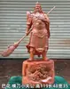 Grande Escultura em Madeira Buda Maitreya Barriga Grande Madeira Maciça Ornamentos para Sala de Estar Esculpido Guan Gong Guanyin Estátua Vermelha para Desktop