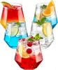 Vaso sin tallo de 12 oz con base de diamante a prueba de golpes, diseñado para un fácil manejo y con propiedades antideslizantes. La taza es reciclable y respetuosa con el medio ambiente. Perfecto para barbacoas en el jardín, campamentos al aire libre, bebidas de grado alimenticio libres de BPA para uso general.