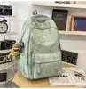 Mochilas Modernas e Descoladas para Alunos do Ensino Médio Masculino, Mochilas com Grafite para Alunas do Ensino Fundamental II, Mochilas Leves de Grande Capacidade para Estudantes Universitários