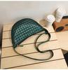 Bolso bandolera pequeño de estilo coreano transfronterizo para mujer, famoso en Internet, con diseño de puntadas de coche, bolso de hombro combinable, bolso deportivo tipo bola de masa.