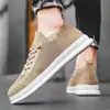 Nueva Versión para Hombre de Zapatos, Zapatos de Malla Tejida Fly Transpirables, Estilo Coreano Modernos Versátiles Antideslizantes Casuales de Tela para Estudiante y Zapatos Deportivos