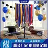 Suporte de Exibição de Medalha de Formatura Decorações de Formatura Suporte Ajustável em Forma de T Suporte de Exibição Decorações Comemorativas