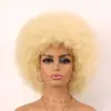 Peluca para Mujer Africana, Tocado, Afro Esponjoso Pequeño Rizado, Se Pueden Seleccionar Más Colores de la Imagen, Peluca Afro