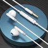 Compatible con auriculares con cable Huawei Apple 12/12/11, Oppo Wire Control con auriculares intraaurales de trigo, universales de 3,5 mm.