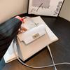 Bolso Pequeño para Mujer de Color Sólido con Patrón de Cocodrilo, Tendencia 2026, Nuevo Bolso de Hombro de Moda, Bolso Cuadrado Pequeño Elegante
