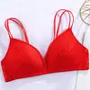 Sutiã Leve de Renda Vazada Sem Aro, Sutiã de Renda Push-Up Sexy para Meninas, Sutiã Fino Confortável para Mulheres