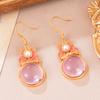 Pendientes originales de estilo chino, pendientes de flores 925, novedad de verano 2024, pendientes de alta gama para mujer, joyería con borlas de nicho.