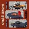 Mesa para Preparar Té para Uso en Interiores en Casa con Juego Completo de Utensilios, Estufa de Invierno para Patio, Mesa para Picnic al Aire Libre, Camping y Barbacoa
