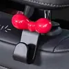 Gancho para Coche con Lazo de Dopamina Gancho Trasero de Asiento de Coche Almacenamiento en Coche Rosa Decoración de Coche para Niñas
