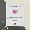 Abrazo de bolsillo DIY transfronterizo corazón degradado en forma de corazón resina regalo tarjeta de felicitación teléfono móvil equipaje pegatina trasera accesorios decoración de pared